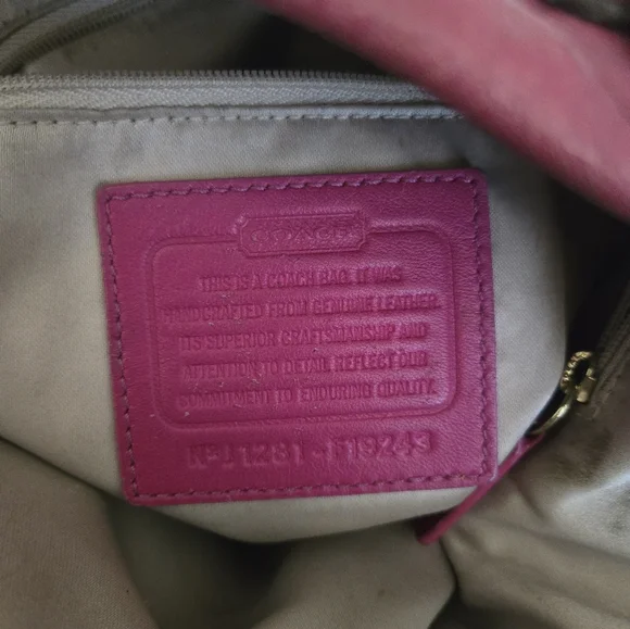 Coach Pink/Raspberry Shoulder Bag - Picture 5 of 7